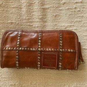 Campomaggi Cognac Italian leather wallet